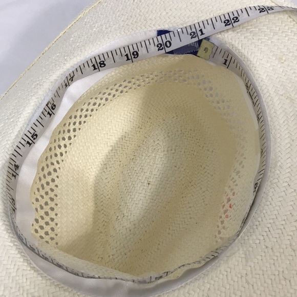 Hat Attack White Beach Hat with Colorful Pom-Poms os - Picture 9 of 10